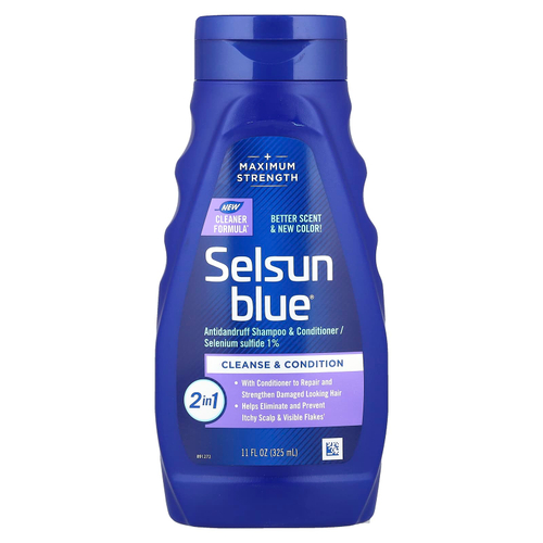 Selsun Blue, Шампунь и кондиционер против перхоти 2 в 1, 325 мл (11 жидк. Унций)