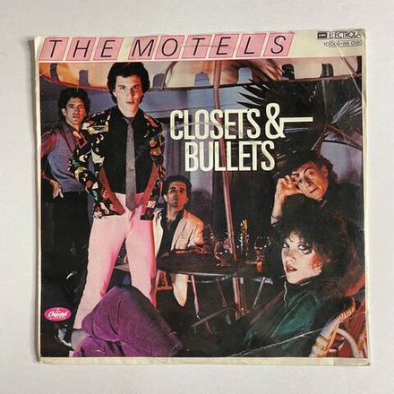 Винтажная виниловая пластинка LP The Motels Closets and Bullets (Germany 1979) 7 дюймов, 45 RPM, Single