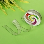 Лента для декорирования «Сияние» 1.5 см, 5 м, Салатовый (капрон)