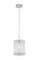 Светильник подвесной NewRgy 5760R/1 CHROME+CLEAR, 40 Вт, хромированный и прозрачный