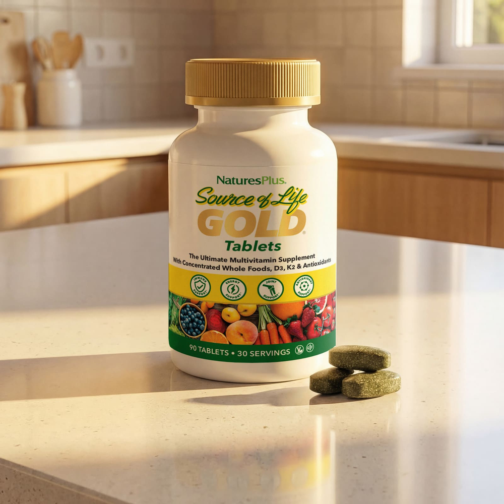 NaturesPlus, Source of Life Gold, The Ultimate Multi-Vitamin Supplement, 90 таблеток