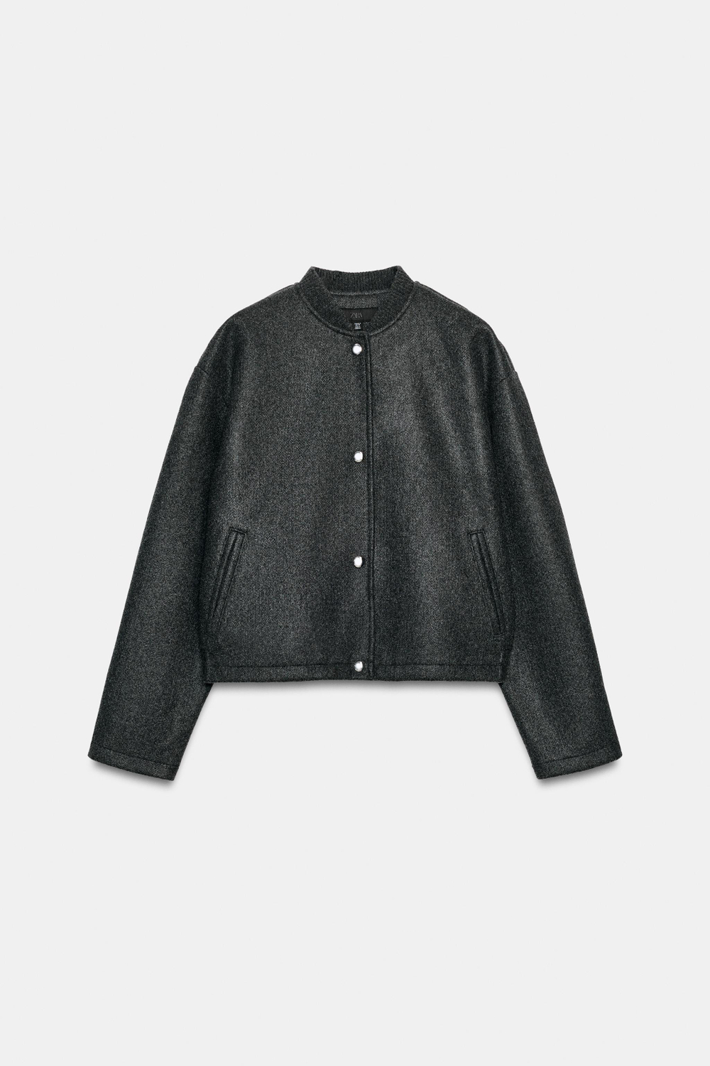 БОМБЕР ИЗ МЯГКОЙ ТКАНИ — ZARA