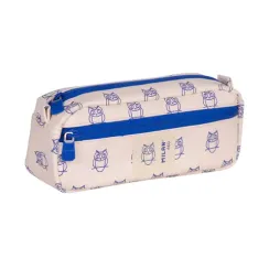 Penal \ Пенал \ Pencil case 2-zipped rectangular pencil case, beige
