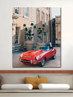 Картина "Jaguar E-Type", на стену для интерьера 30х40см 1шт.