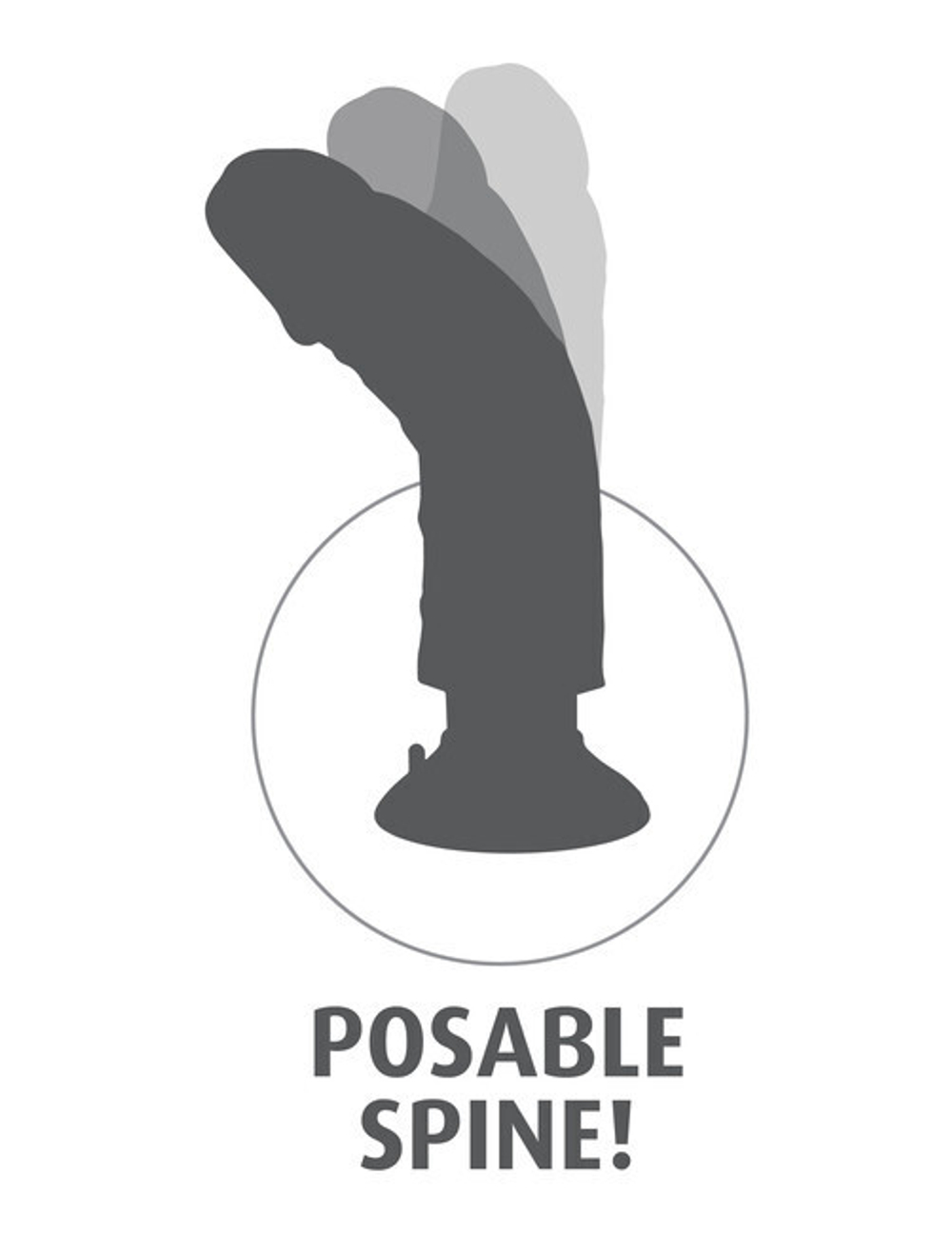 Большой реалистичный вибратор 9''Vibrating Cock (Цвет: телесный)