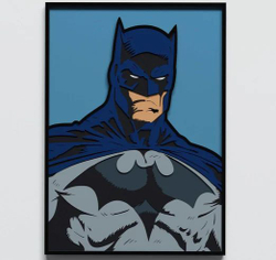 3D Картина по номерам из дерева Бэтмен, 38x50 см