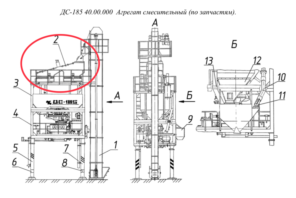 ДС-185 48.00.000 Блок грохота