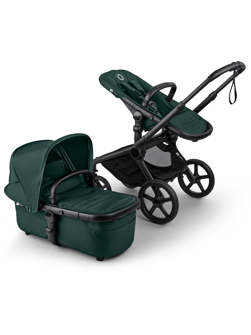 Bugaboo Коляска 2 в 1 Fox 5 Renew Black/Fern Green-Fern Green
