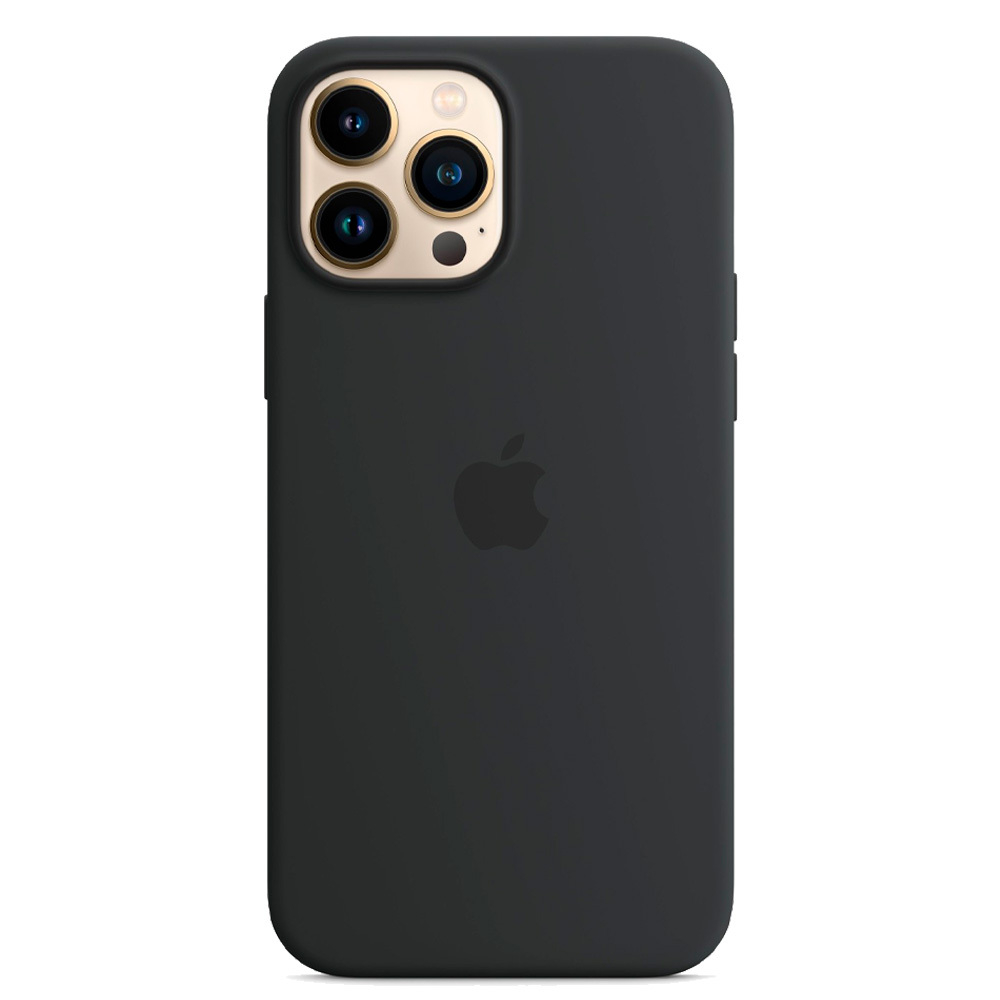 Силиконовый чехол с поддержкой MagSafe Apple Silicone Case для iPhone 13 Pro, Midnight (Темная ночь)