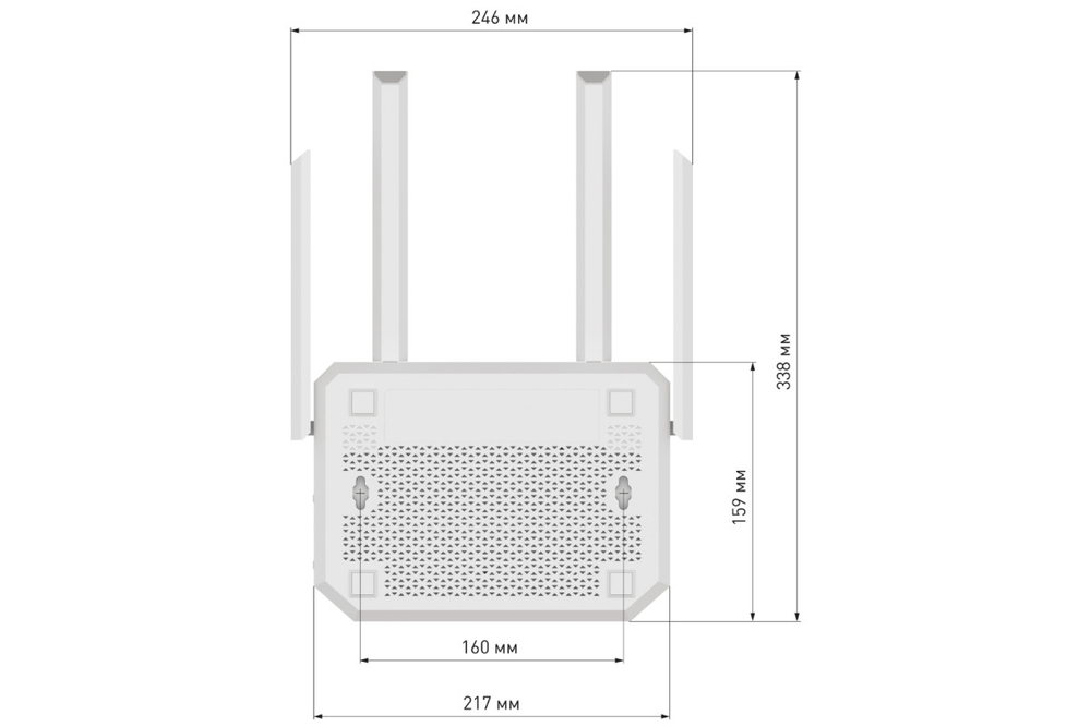 Wi-Fi роутер Netcraze (Keenetic) Giga (NC-1012), белый