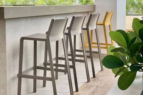 Стул пластиковый барный Trill Stool Nardi цвет тортора
