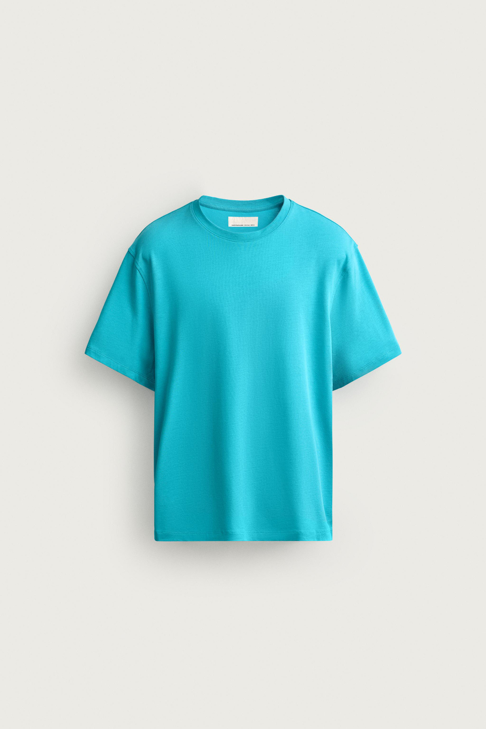 ФУТБОЛКА ИЗ ПЛОТНОГО ХЛОПКА С КОРОТКИМИ РУКАВАМИ — ZARA · 4092/443