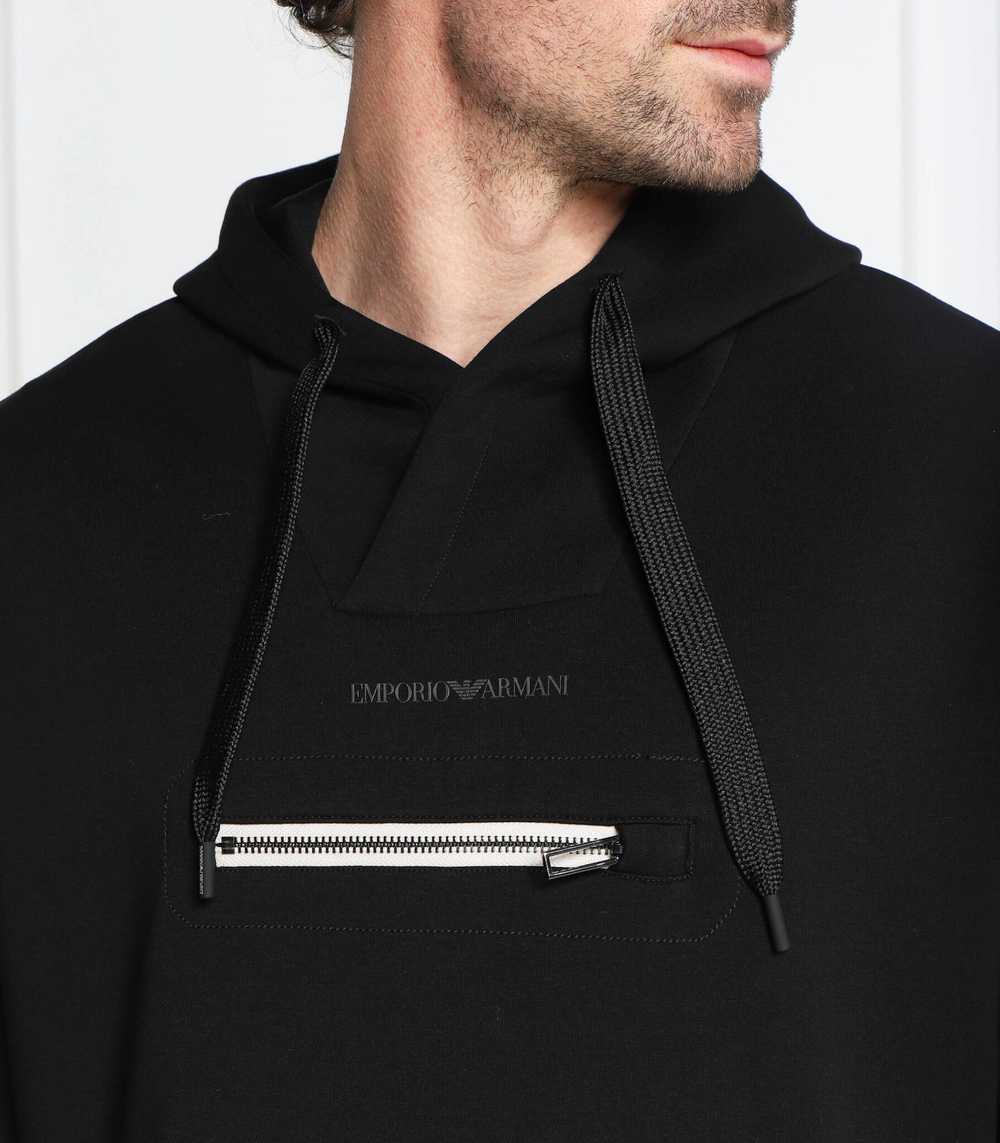 Худи Emporio Armani - черный(6L1MM7 1JHSZ)