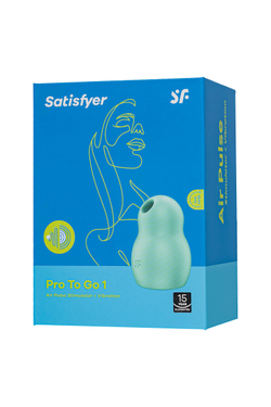 Вакуумный стимулятор клитора Satisfyer Pro To Go 1, мятный