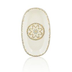 Блюдо овальное 19*11 см h2,4 см 200 мл емкость для закусок Tessera By Bone Innovation [6]
