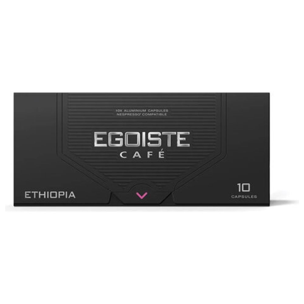Кофе в капсулах EGOISTE "ETHIOPIA" для кофемашин Nespresso, 10 порций, арабика 100%, ФРАНЦИЯ, EG05012003
