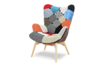 Кресло Contour DС-917(P) patchwork-лоскутный микс