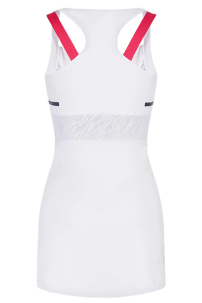 Женская Платье теннисное EA7 Woman Jersey Dress - white