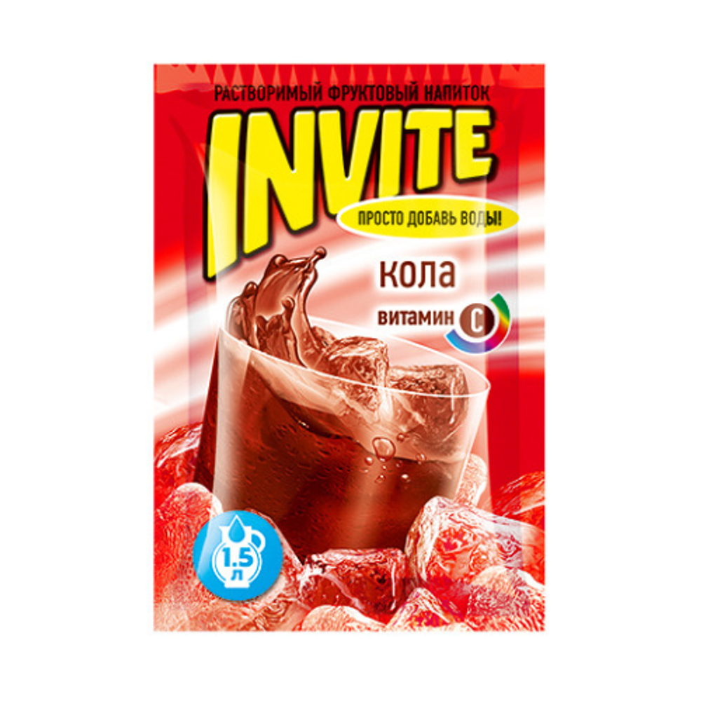 ИНВАЙТ растворим.напиток Кола 9г 8/24