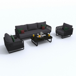 Лаунж зона Ideal Patio БЕЛЛИСА с трехместным диваном - антрацит