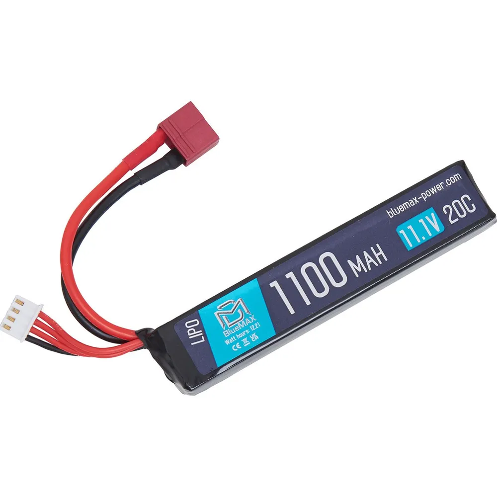Аккумулятор BlueMAX Li-Po 11.1V - 1100 mAh 20C Stick (LiPo) (Т-кон)