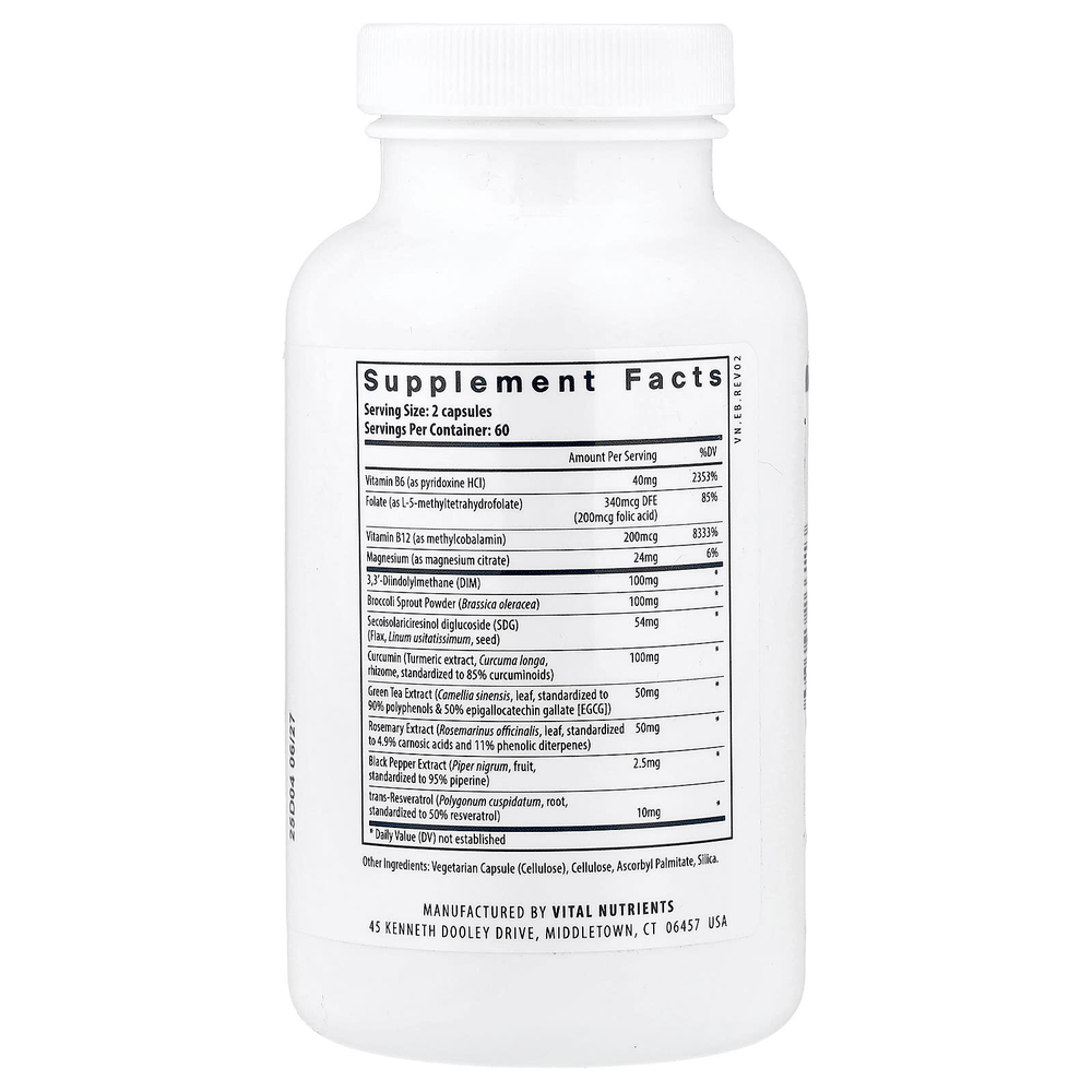 Vital Nutrients, Hormone Balance, гормональный баланс, 120 веганских капсул
