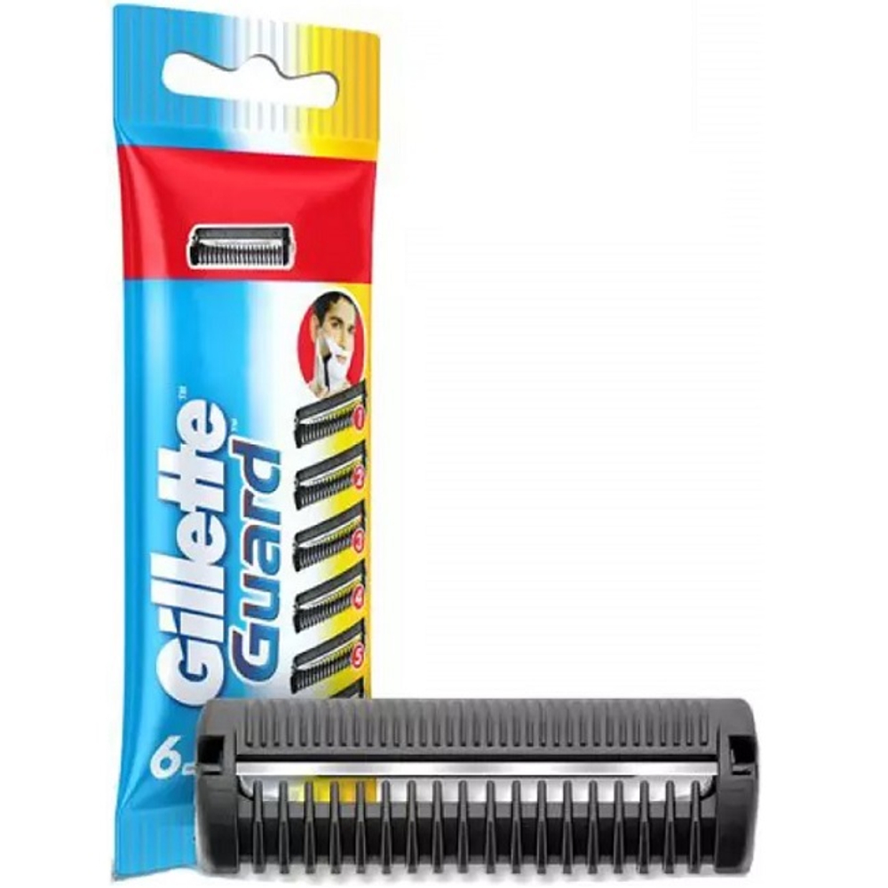 Набор лезвий Gillette Guard, для комфортного бритья, упаковка 6 шт