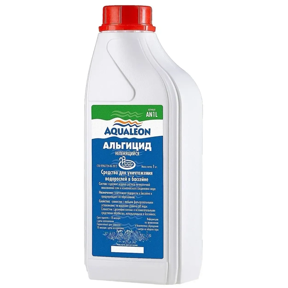 Средство против водорослей Aqualeon AP1L Альгицид (флакон,1 л,0017)