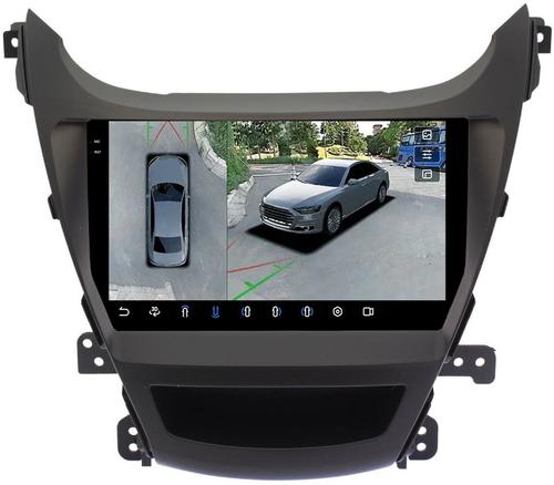 Магнитола для Hyundai Elantra 5 MD 2013-2015 (рестайлинг) - FarCar BX3083M-360 монитор 9.5" 2K QLED на Android 13, Быстрая, CarPlay, 4G SIM-слот, 4 камеры в комплекте