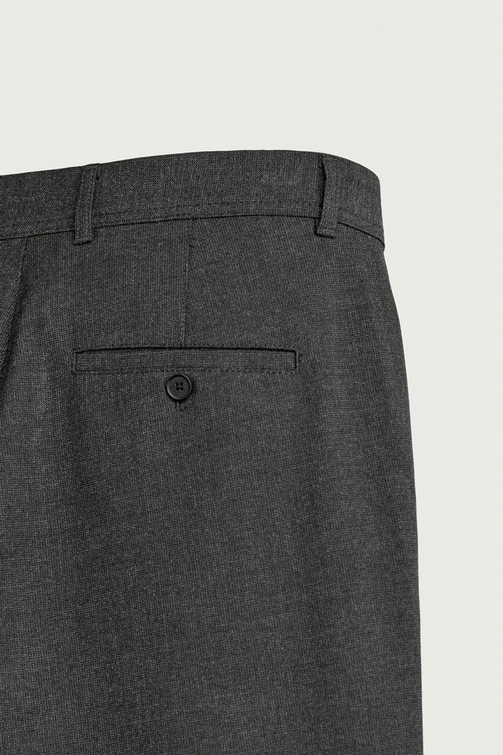 ZARA БРЮКИ ЧИНОС ИЗ КОМФОРТНОЙ РЕЛЬЕФНОЙ ТКАНИ, АНТРАЦИТОВО-СЕРЫЙ