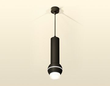 Комплект подвесного светильника с дополнительной подсветкой 1*GU5.3/LED 3W 4200K XP1102010 SBK/FR/CL чёрный песок/белый матовый/прозрачный (A2302, C6356, A2010, C1102, N7160) DIY System Complects Ambrella