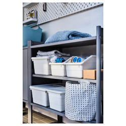 IKEA SOCKERBIT  (ИКЕА СОСКЕРБИТ)  -  Контейнер - белый 19x26x15 см