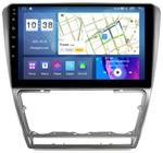 Магнитола для Skoda Octavia A5 2004-2013 (рамка серебро) - Parafar PF005SUHD на Android 13, Быстрая, QLED, CarPlay, 4G SIM-слот