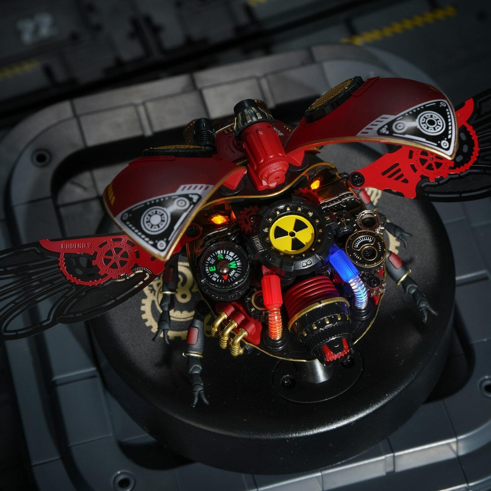 Жук-разведчик (Scout Beetle)  от ROKR - Конструктор, 3D пазл, 3D puzzle, сборная механическая модель, DIY Model, сборка своими руками