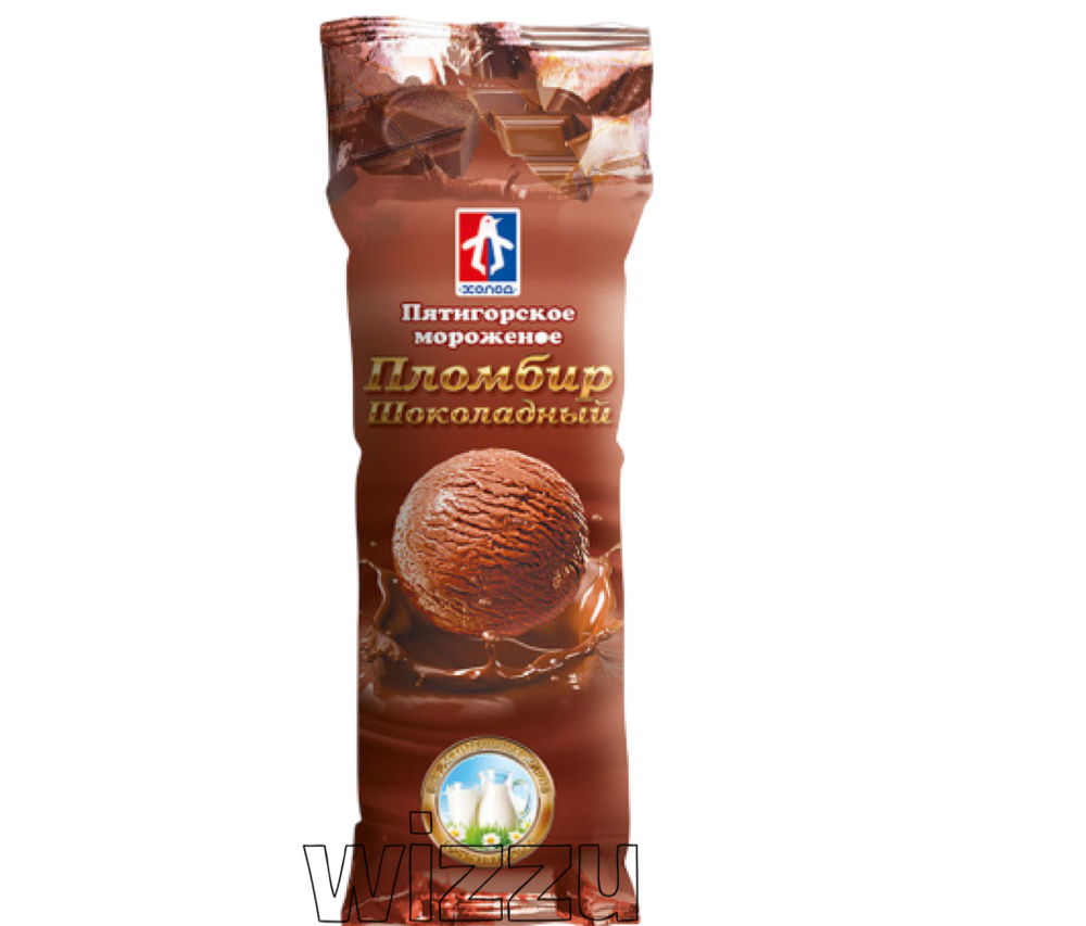 Мороженое Пятигорское Пломбир шоколадный 1кг