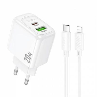 Зарядное устройство на Lightning Hoco CS54A PD20W+QC3.0 (white)