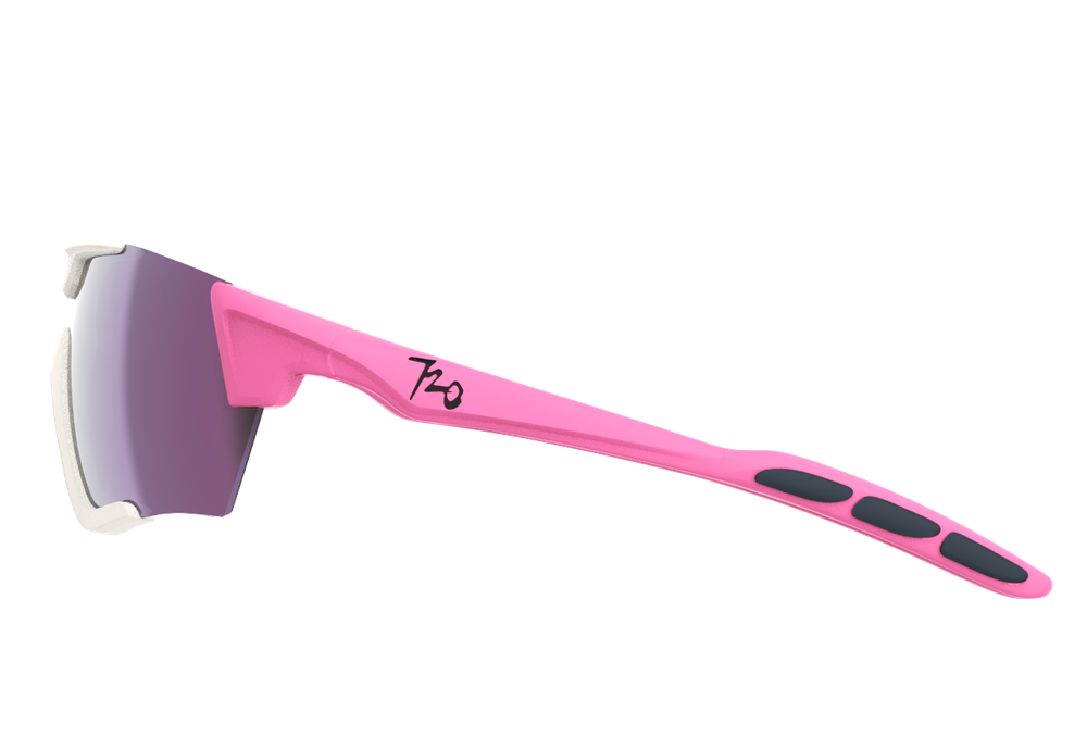 Спортивные очки 720armour Kamikaze Pro / Pale Red Violet Temple / Matte White Gasket / HC Violet Pink Lens