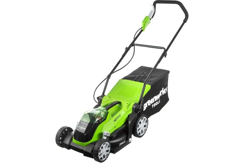 Газонокосилка аккумуляторная Greenworks G40LM35 40V 35 см без АКБ и ЗУ