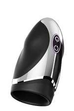 Черный вибромастурбатор NO.29 RECHARGEABLE PENIS HEAD VIBE (Цвет: черный)