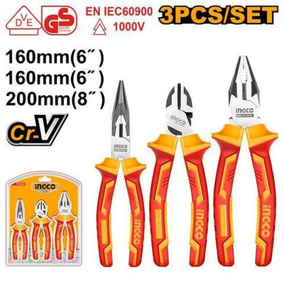 Набор диэлектрических плоскогубцев INGCO HIKPS28318 INDUSTRIAL