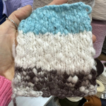 KRISPIES - Pecci Filati; 78% меринос, 22% п/а; 220м/100гр; шнурок с чередующимися утолщениями; col. 10000, цвет: белый молочный; S704