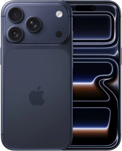 Смартфон Apple A3523 iPhone 17 Pro 512Gb темно-синий моноблок 3G 4G 1Sim 6.3" 1206x2622 iOS 26 48Mpix 802.11 a/b/g/n/ac/ax/be NFC GPS Protect