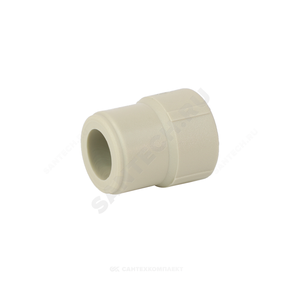 Муфта PP-R переходная серая Дн 63х20 внутр/наруж пайка VALFEX 10006320Г