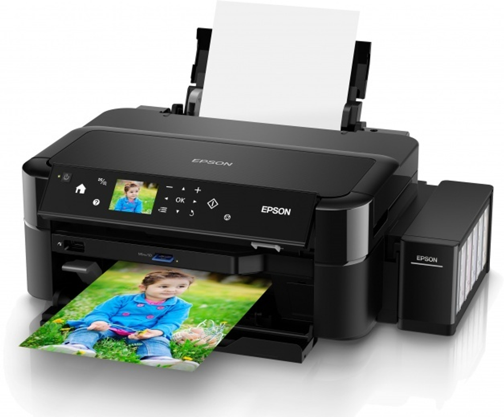 Принтер струйный EPSON L810 цветной, цвет:  черный (c11ce32402)