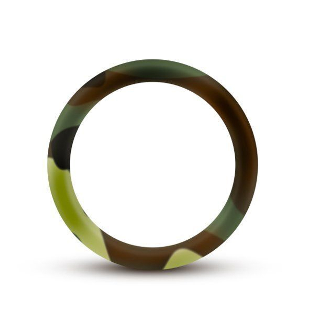 Эрекционное кольцо камуфляжной расцветки Silicone Camo Cock Ring (Цвет: зеленый камуфляж)