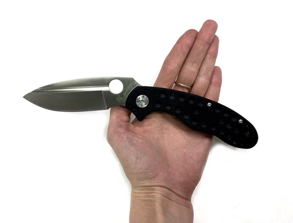 Нож складной, сталь 9Cr18MoV, рукоять G10 и титан, C151G