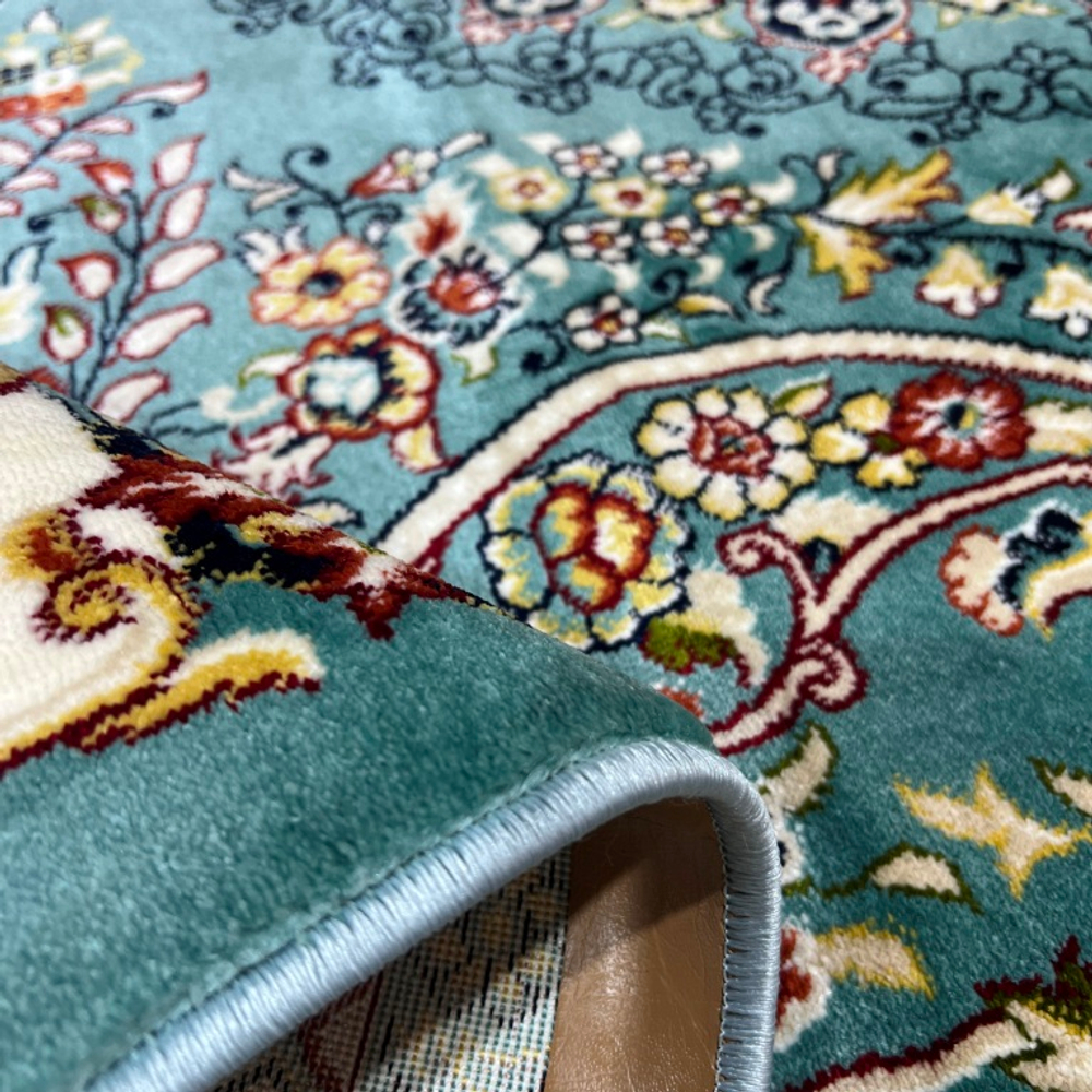 Турецкий ковер AMANA 5407A BLUE-CREAM