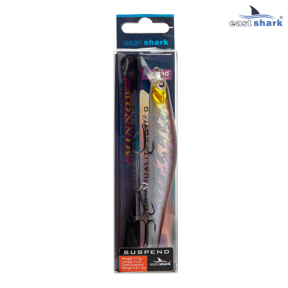 Воблер EastShark Familiar 11см. 17.5г. 0.8-1.2m Suspend col.#007