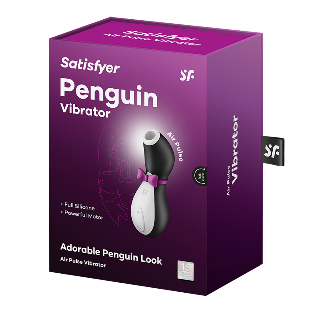 Вакуум-волновой бесконтактный стимулятор клитора 10см Satisfyer Penguin Vibrator