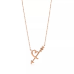 Подвеска из розового золота 18к(750 проба) 🩷Tiffany, в виде сердца и стрелы.